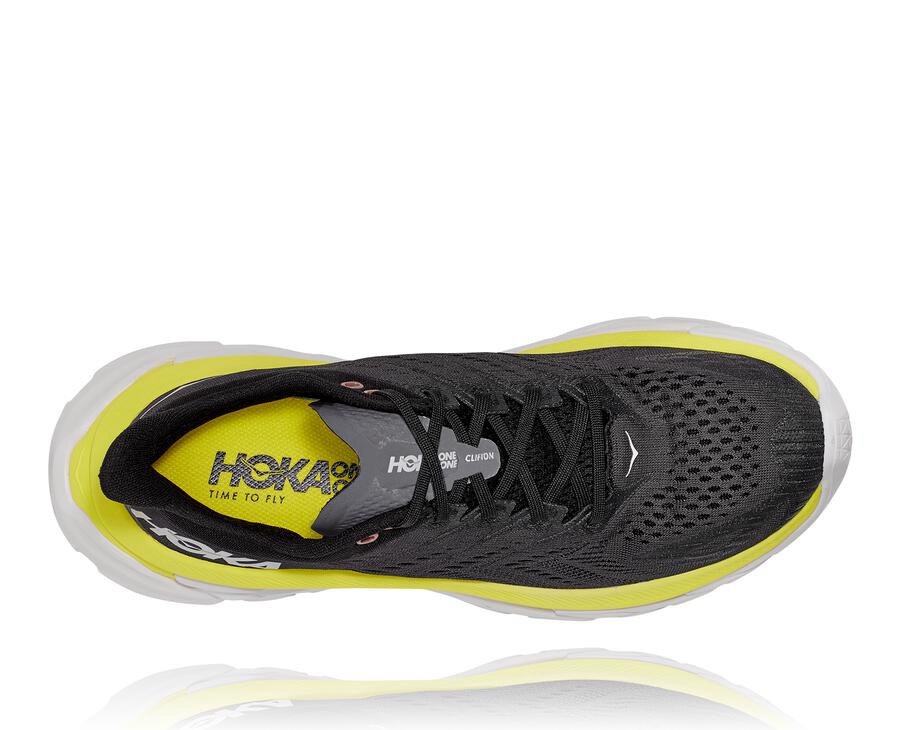 Hoka Australia One One Clifton Edge - Mens Running Shoes Black - GQVNA-7431